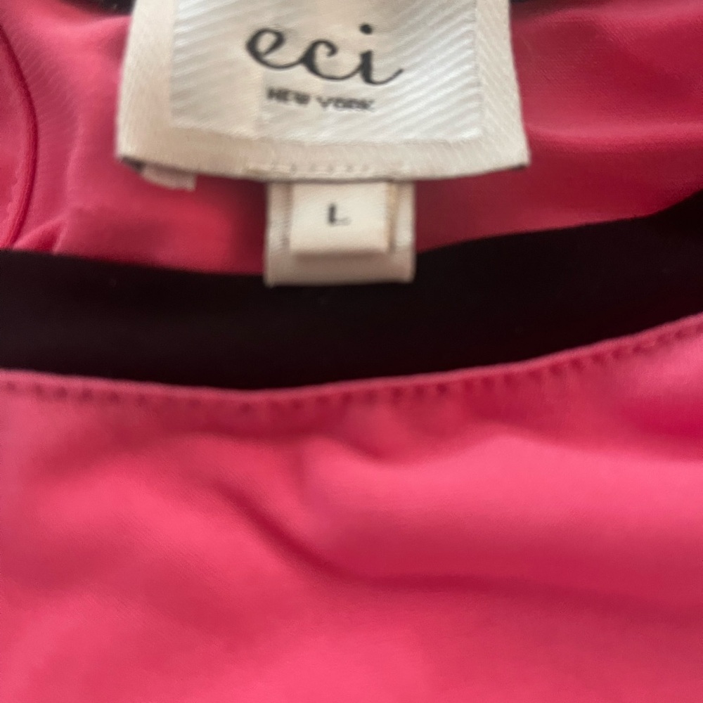 ColorBlock Sleeveless Top - Pink, Black, White size large - Picture 3 of 4
